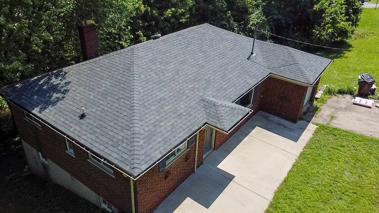Roof replacement: Finished from above